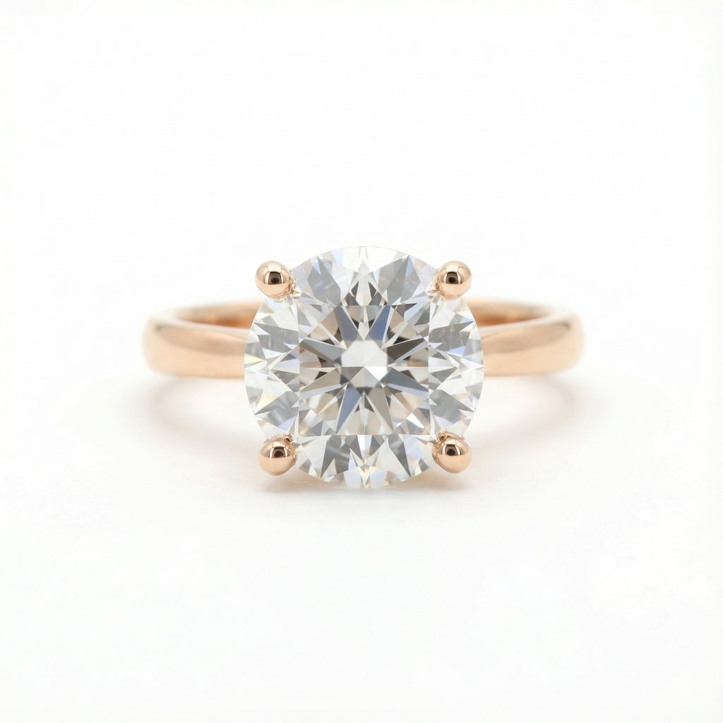 Rose Heart 18K Rose Gold Lab-Grown Diamond Ring