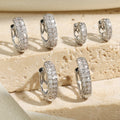Mini Pavé Crystal Hoop Earrings