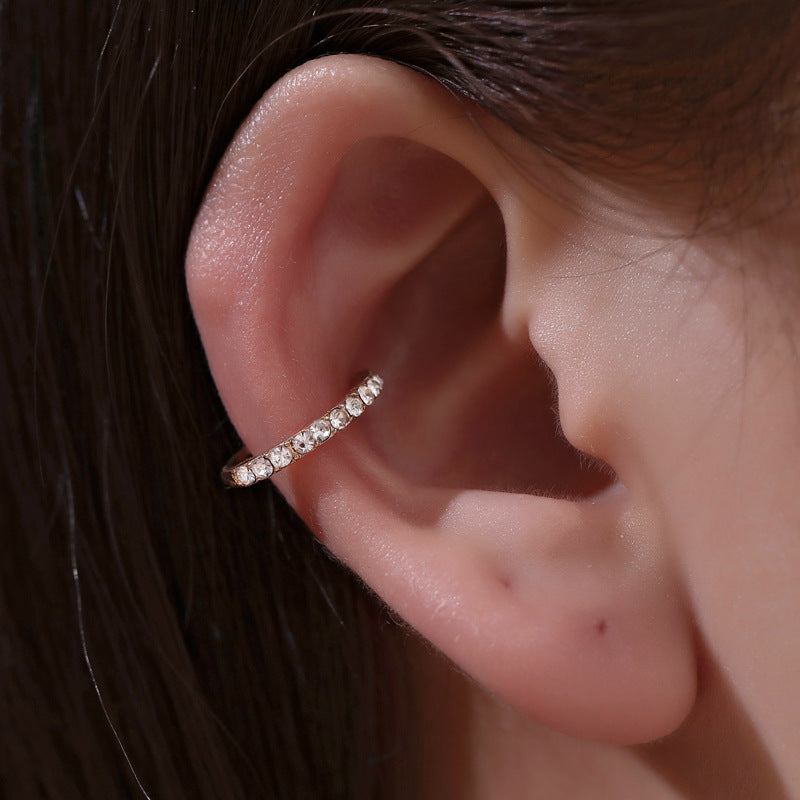 Crystal Open Hoop Earrings