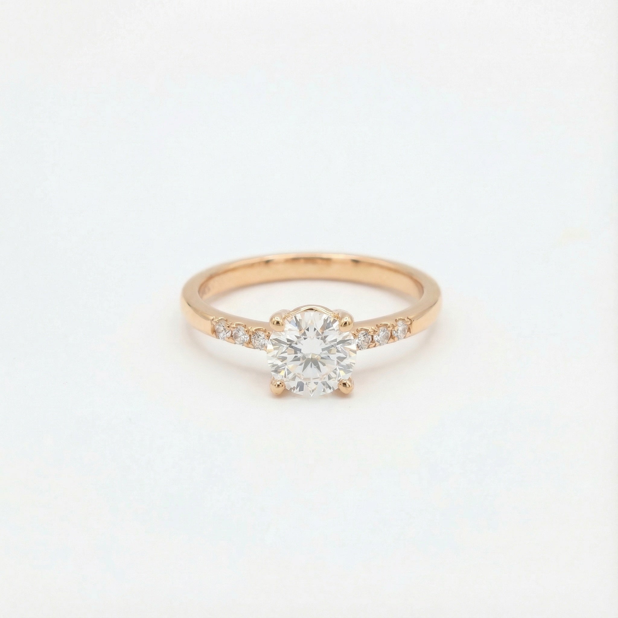 Timeless Heart 18K Rose Gold Lab-Grown Diamond Ring
