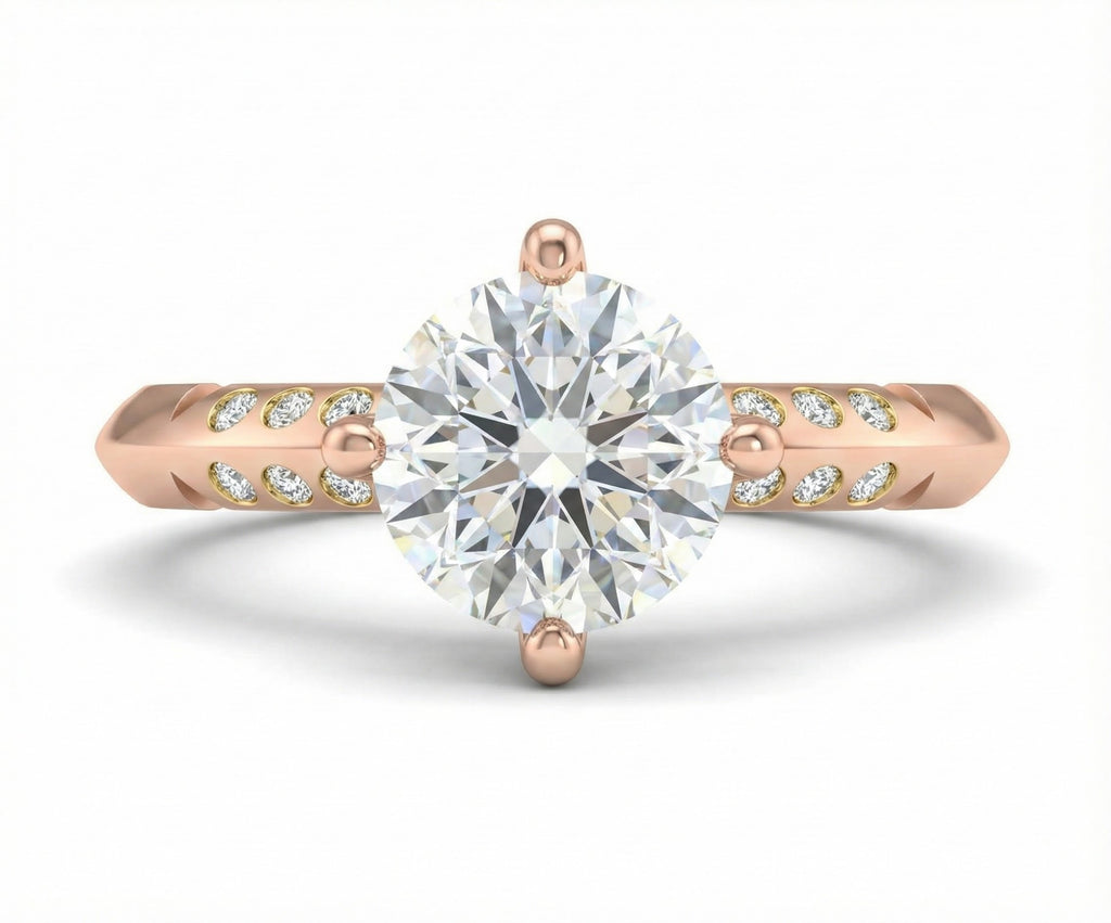 Eternal Promise 18K Rose Gold Lab-Grown Diamond Ring