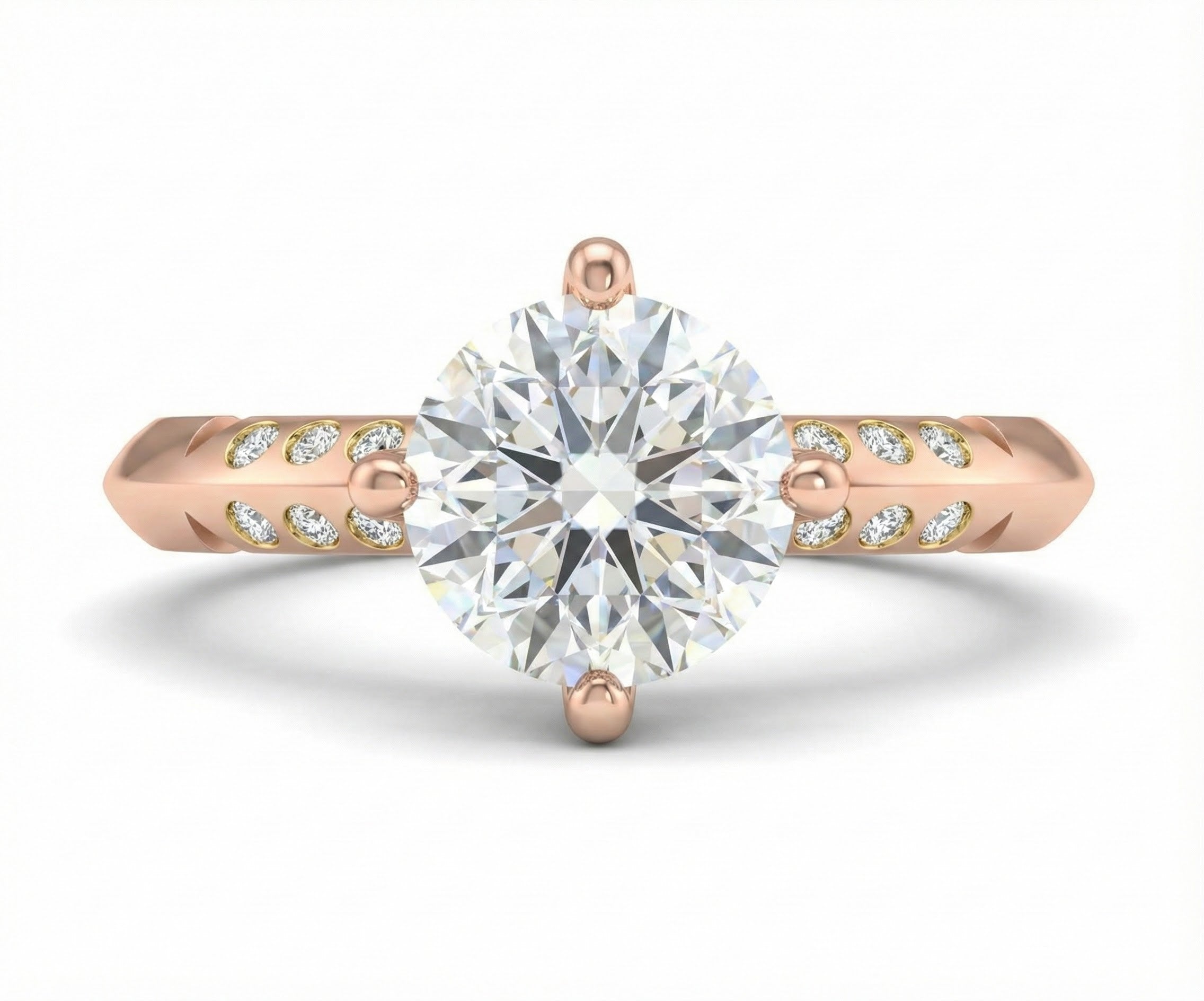 Eternal Promise 18K Rose Gold Lab-Grown Diamond Ring