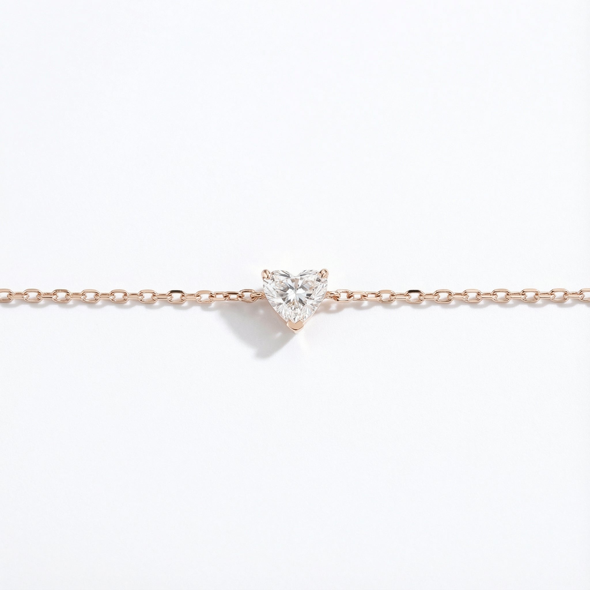 Heart Radiance 18K Yellow Gold Lab-Grown Diamond Bracelet