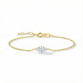 Radiant Heart 18K Yellow Gold Lab-Grown Diamond Bracelet