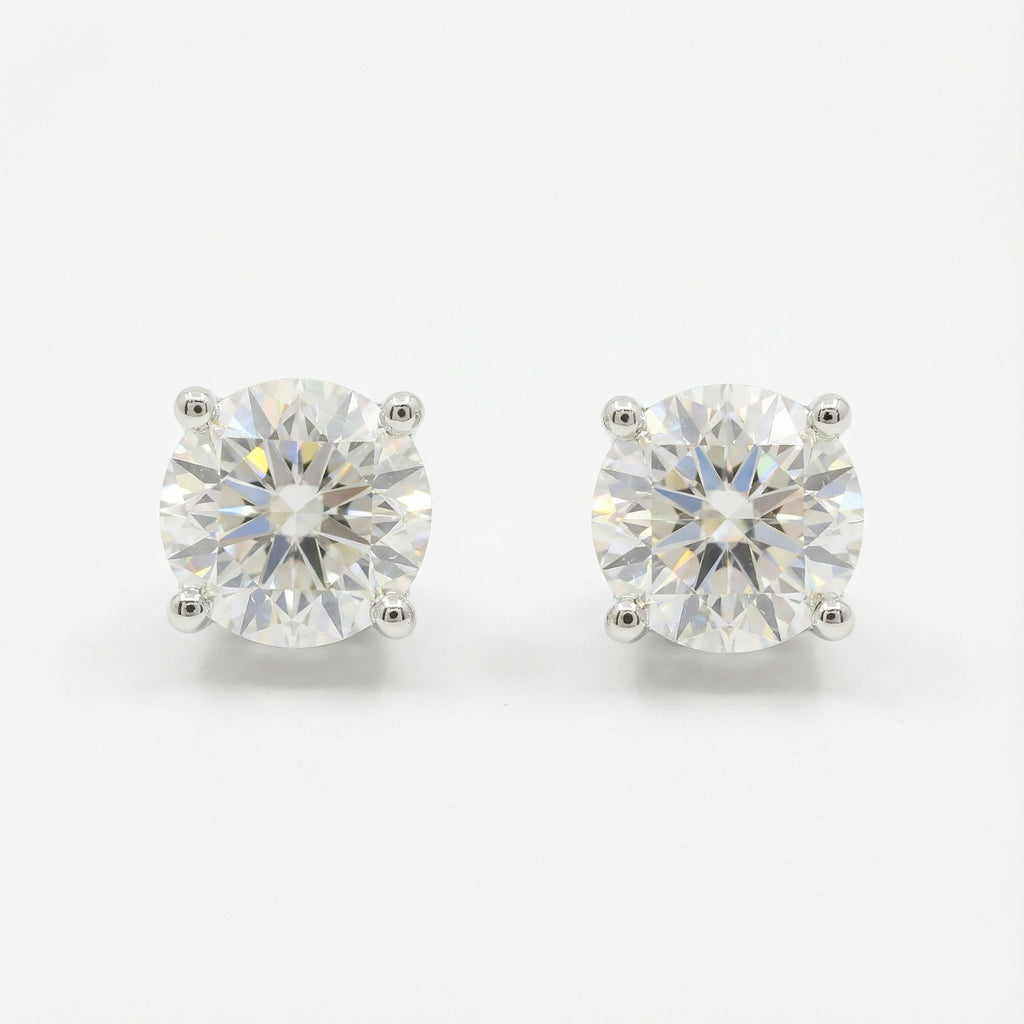 Twin Radiance 18K Yellow Gold Lab-Grown Diamond Stud Earrings