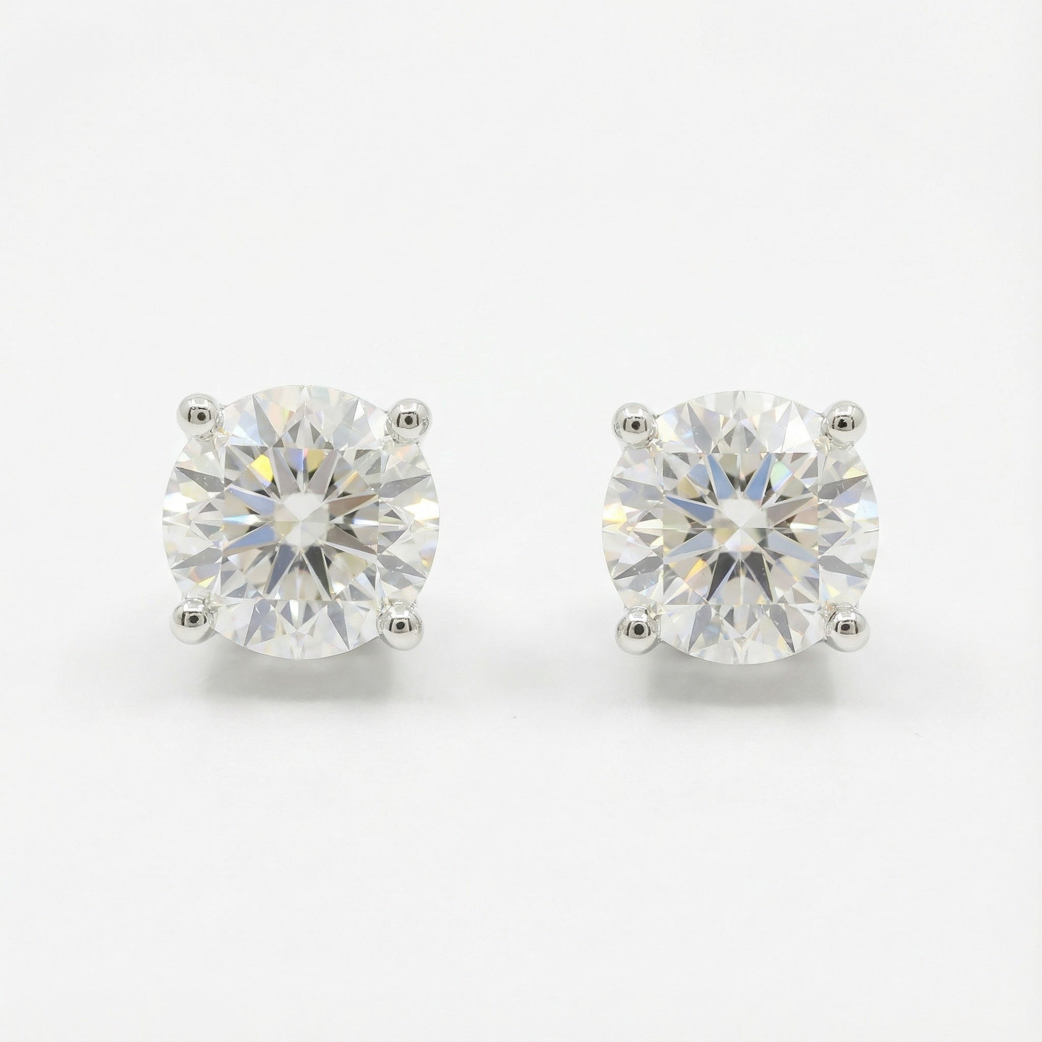 Twin Radiance 18K Yellow Gold Lab-Grown Diamond Stud Earrings