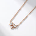 Star Wish 18K Rose Gold White Diamond Necklace