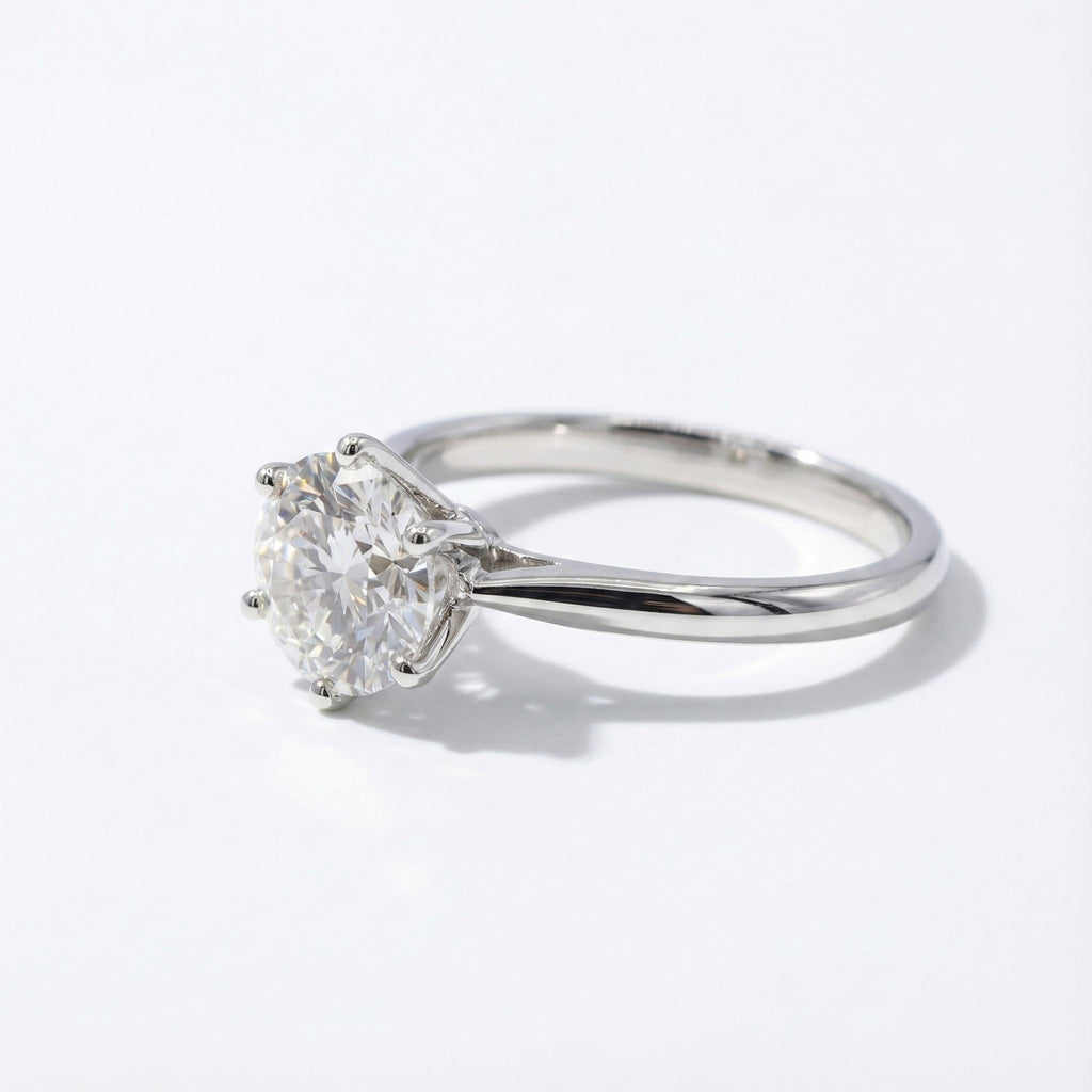 Eternal Radiance 18K White Gold Lab-Grown Diamond Ring