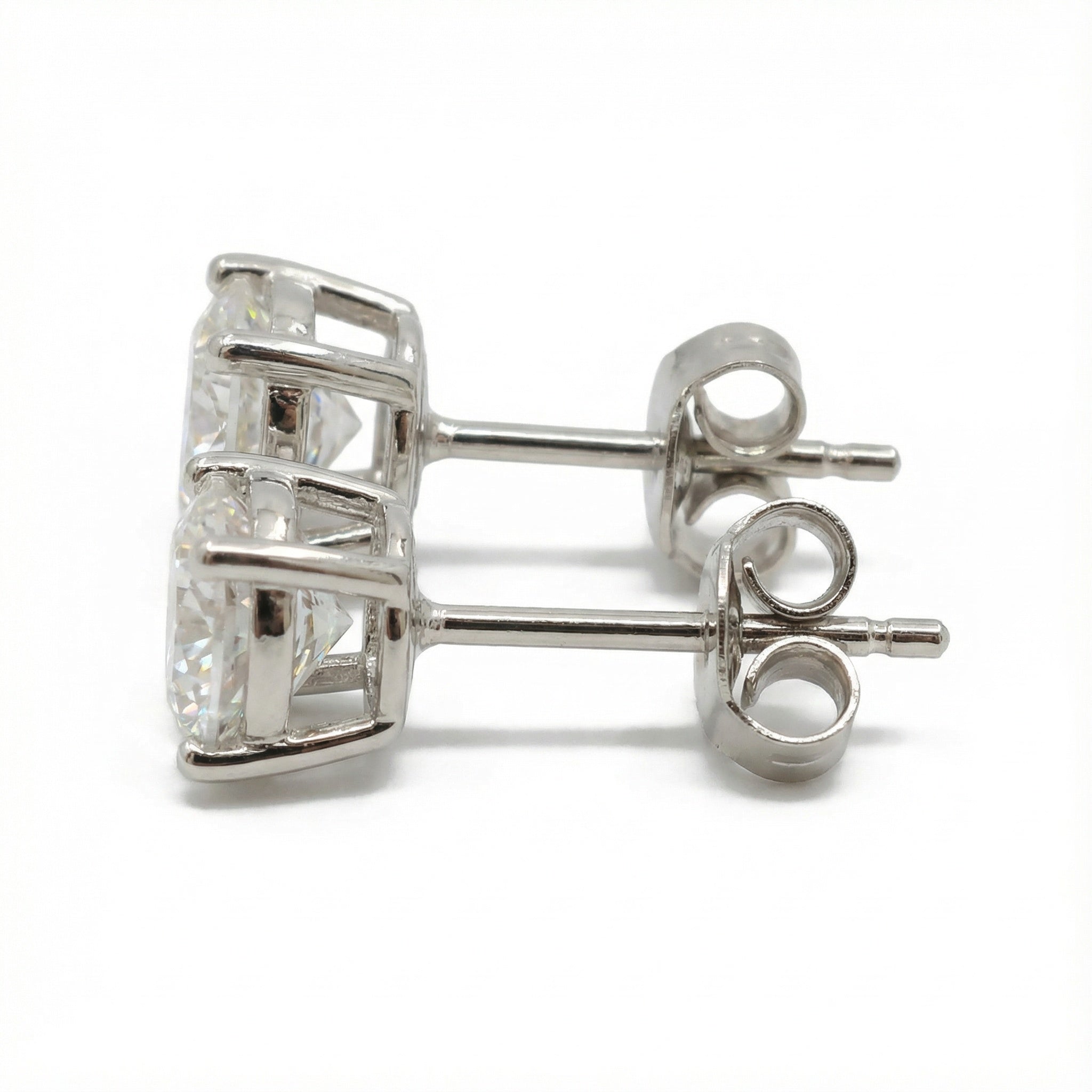 Twin Radiance 18K Yellow Gold Lab-Grown Diamond Stud Earrings