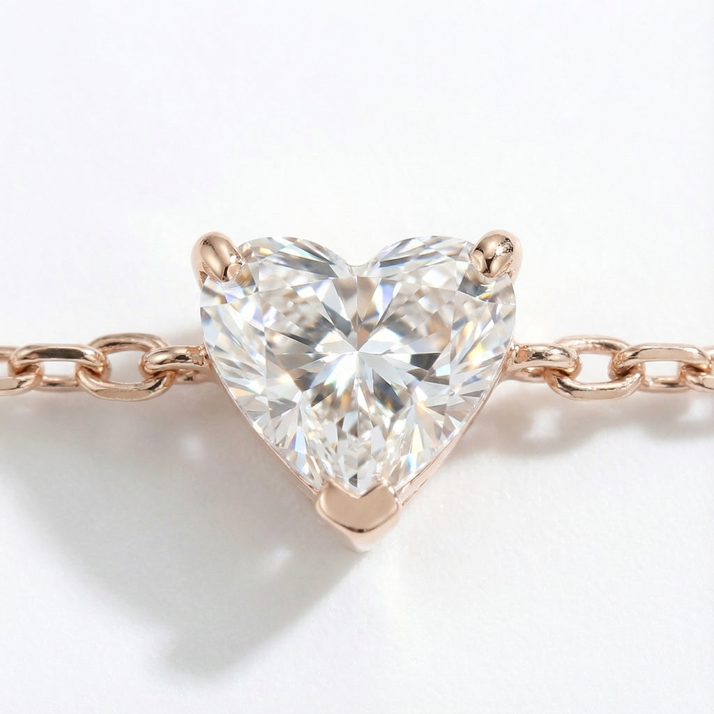 Heart Radiance 18K Yellow Gold Lab-Grown Diamond Bracelet
