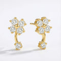 Blossom Brilliance 18K Yellow Gold Lab-Grown Diamond Earrings