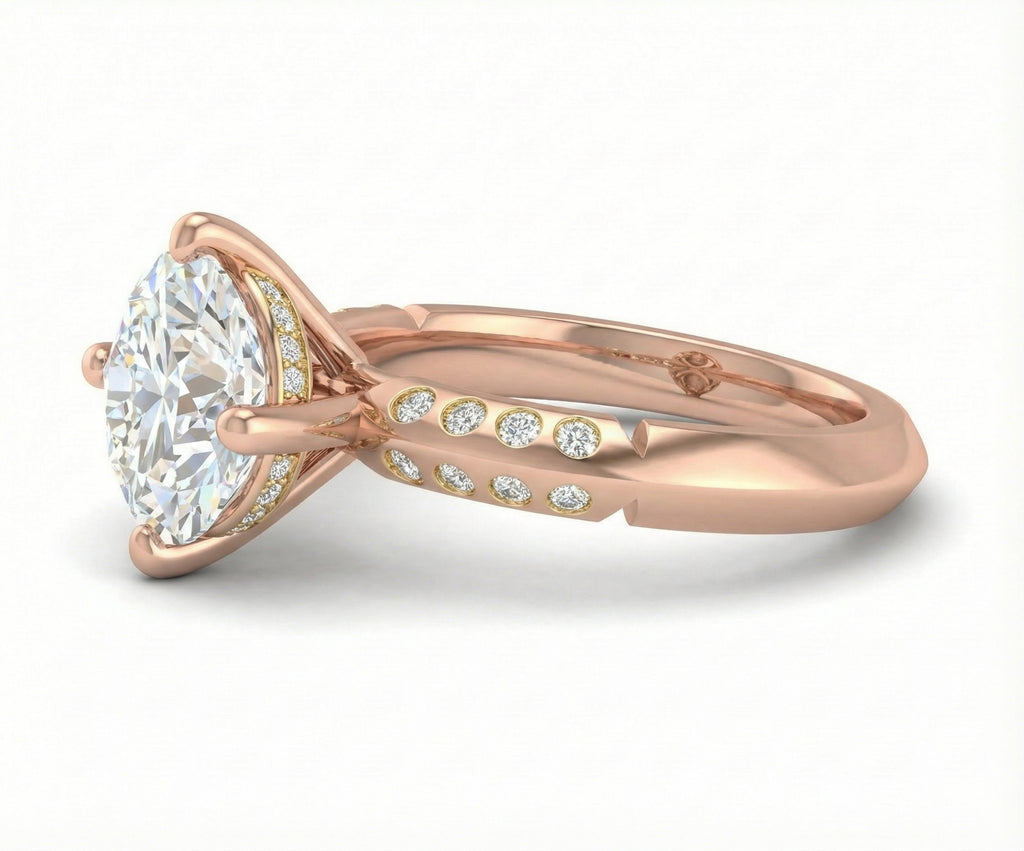 Eternal Promise 18K Rose Gold Lab-Grown Diamond Ring