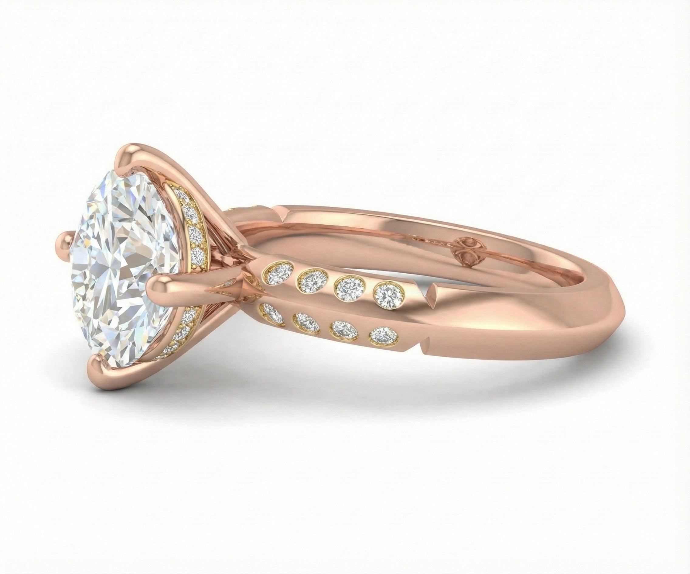 Eternal Promise 18K Rose Gold Lab-Grown Diamond Ring