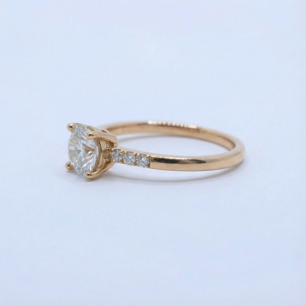 Eternal Radiance 18K White Gold Lab-Grown Diamond Ring