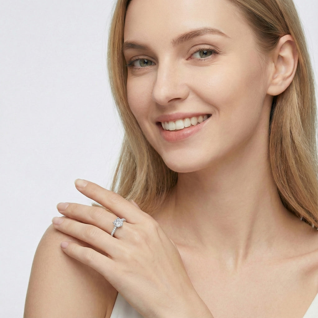 Starlight Galaxy 18K White Gold Diamond Ring