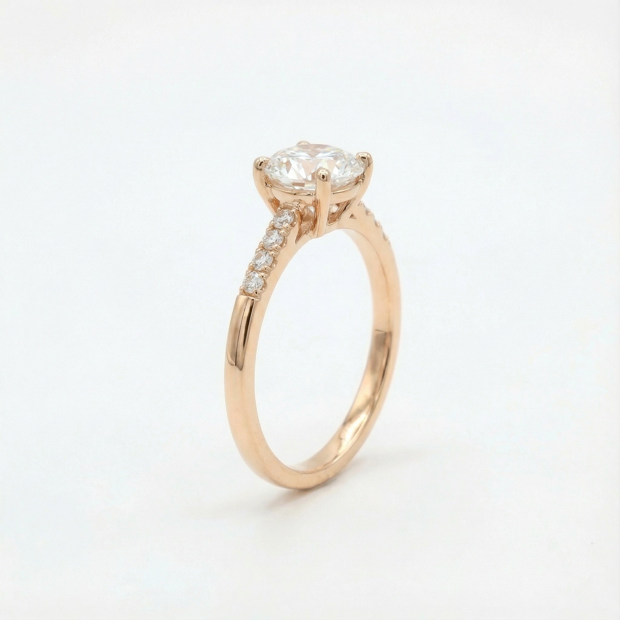 Timeless Heart 18K Rose Gold Lab-Grown Diamond Ring