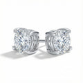 Twin Stars Brilliance 18K White Gold Lab-Grown Diamond Stud Earrings