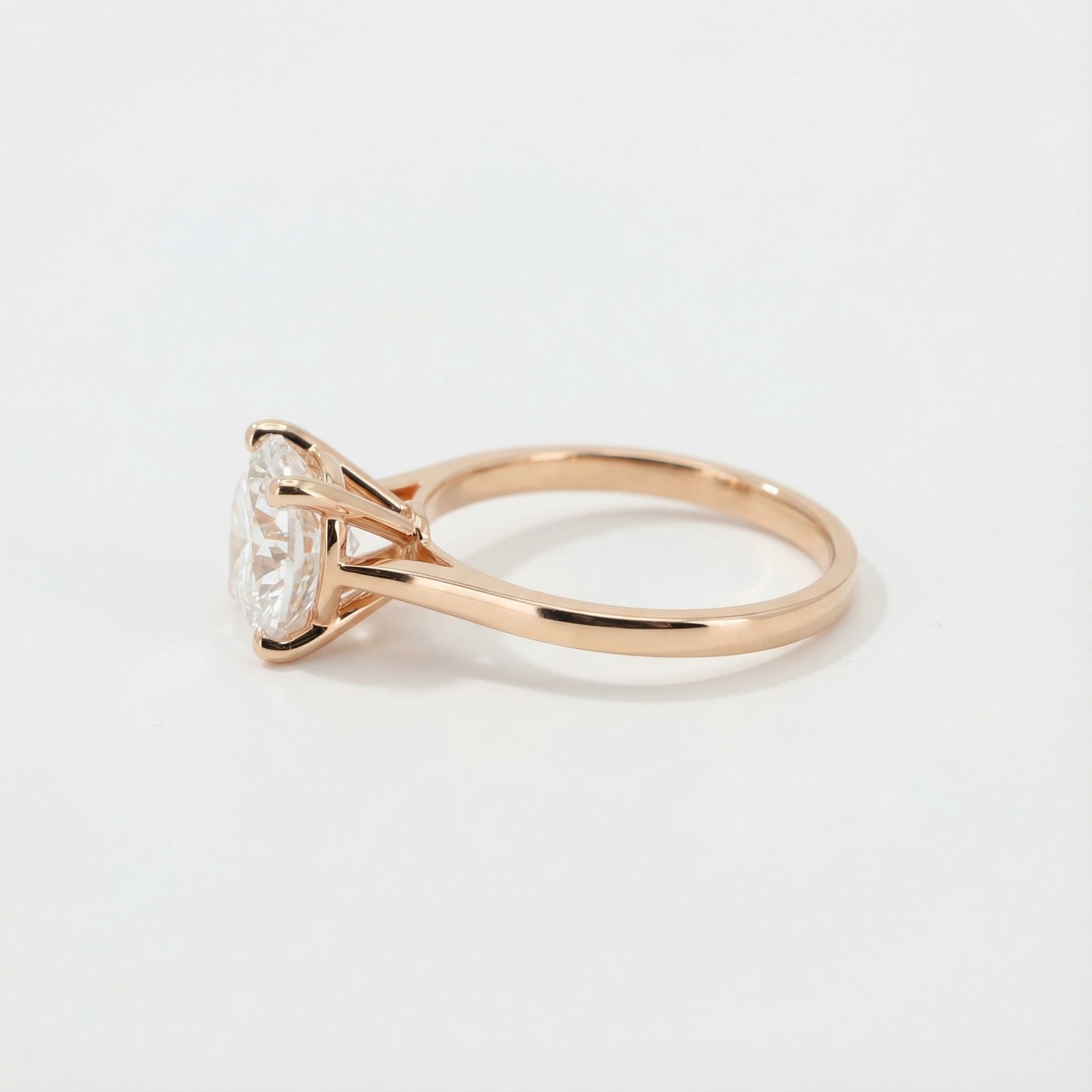 Rose Heart 18K Rose Gold Lab-Grown Diamond Ring