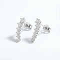 Starry Escalade PT950 Platinum Lab-Grown Diamond Earrings