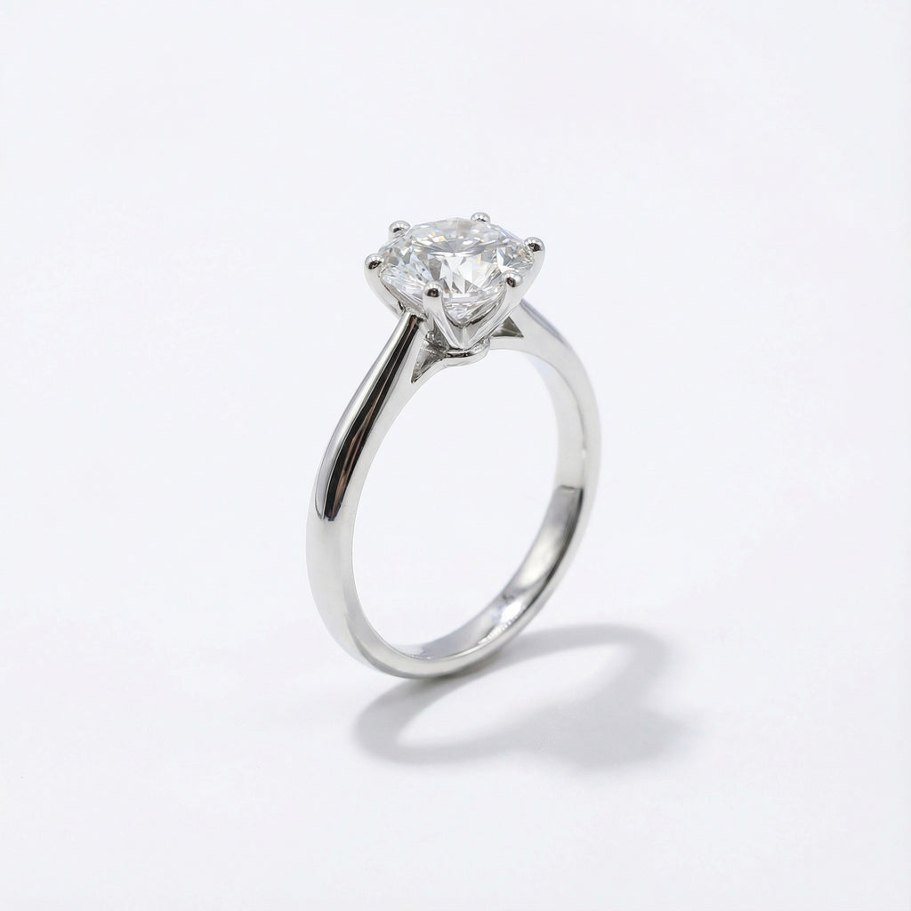 Eternal Radiance 18K White Gold Lab-Grown Diamond Ring
