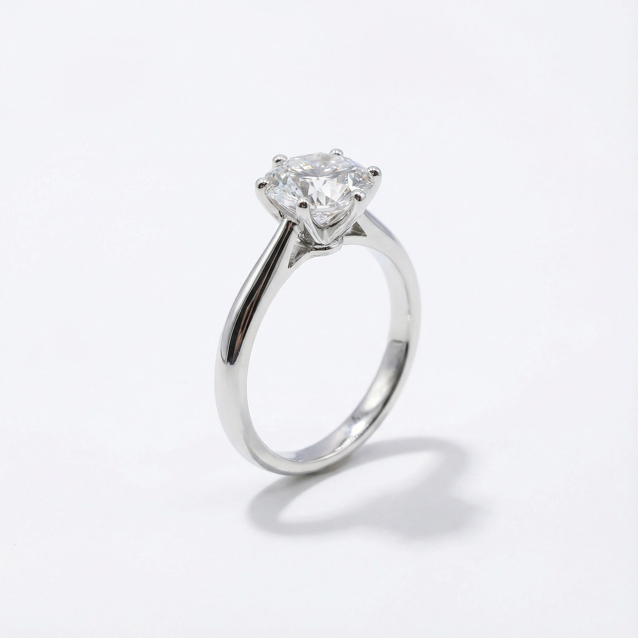 Eternal Radiance 18K White Gold Lab-Grown Diamond Ring