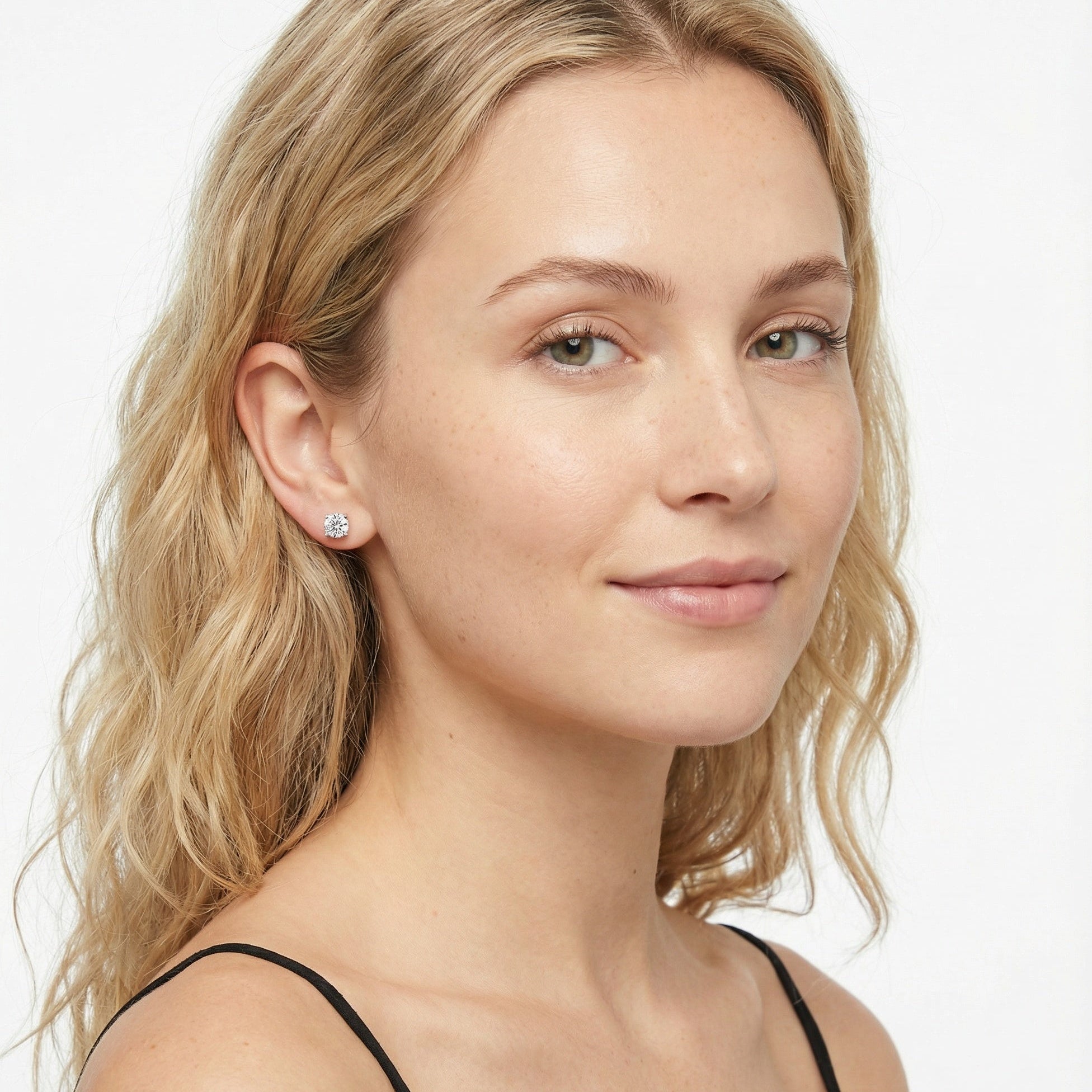 Twin Radiance 18K Yellow Gold Lab-Grown Diamond Stud Earrings