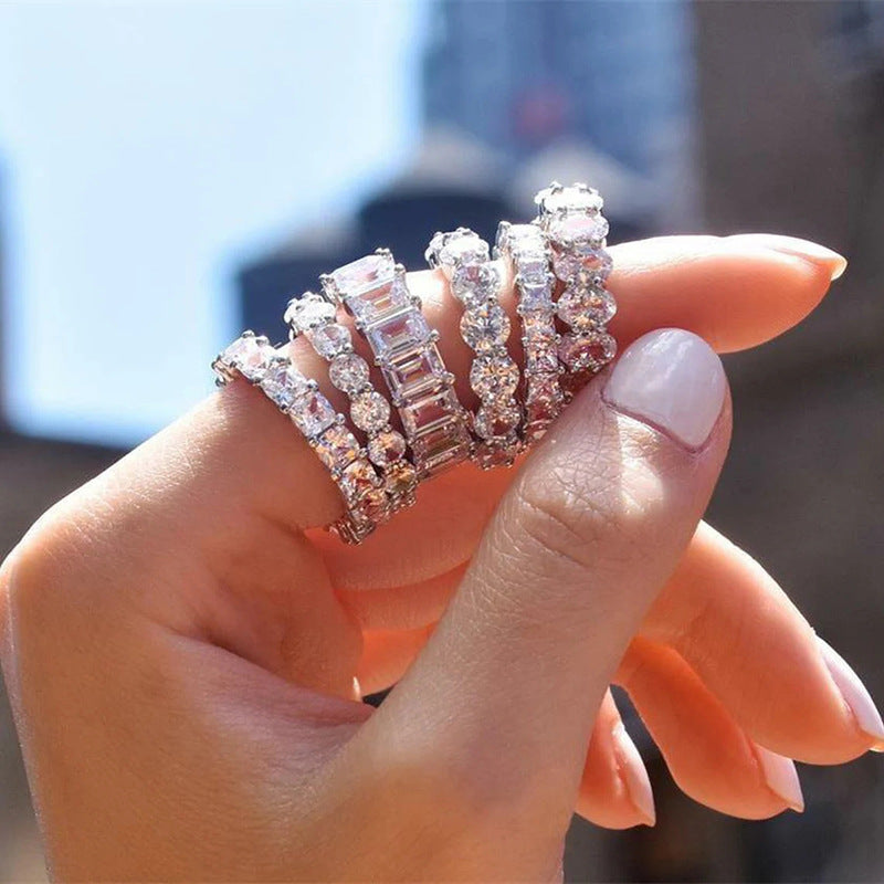 Sparkling Eternity Band Ring