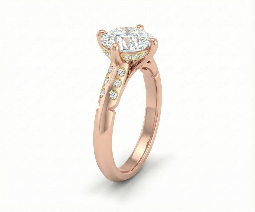 Eternal Promise 18K Rose Gold Lab-Grown Diamond Ring