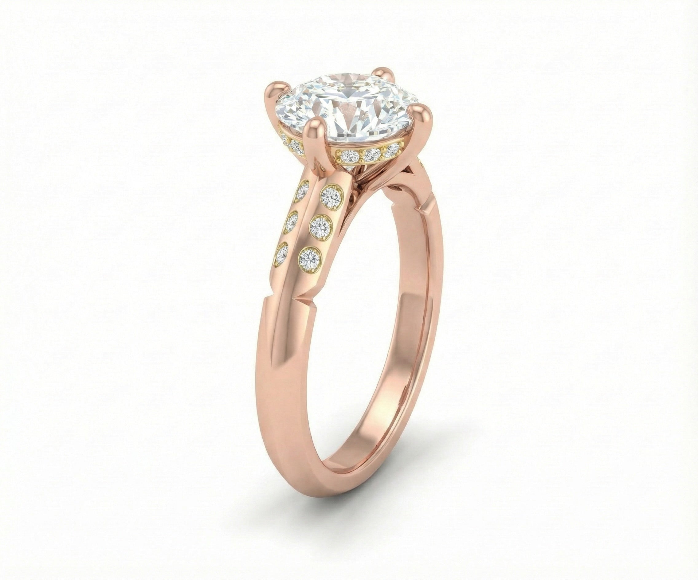 Eternal Promise 18K Rose Gold Lab-Grown Diamond Ring