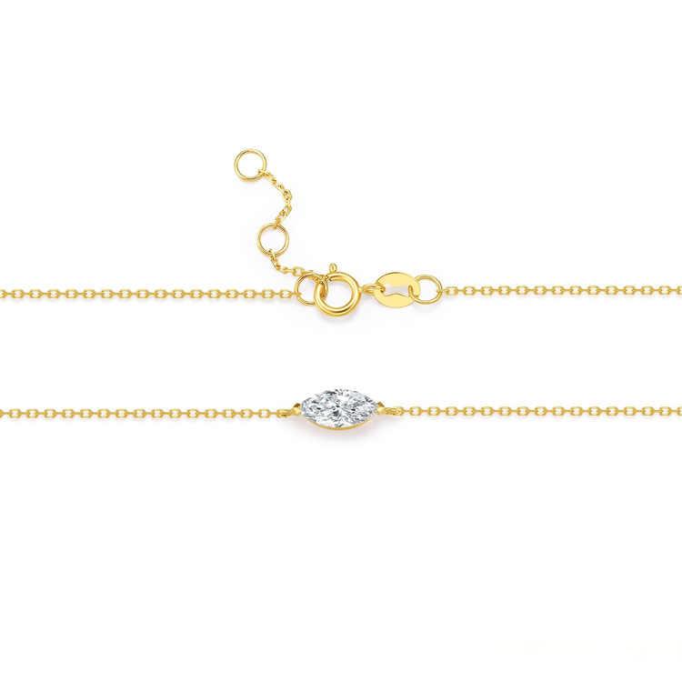 Radiant Heart 18K Yellow Gold Lab-Grown Diamond Bracelet