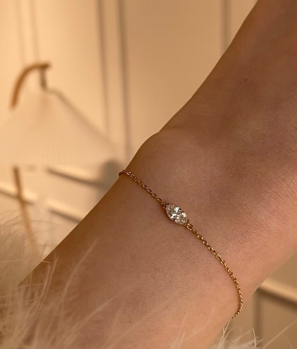 Starlight Chain Pt950 Platinum Lab-Grown Diamond Bracelet