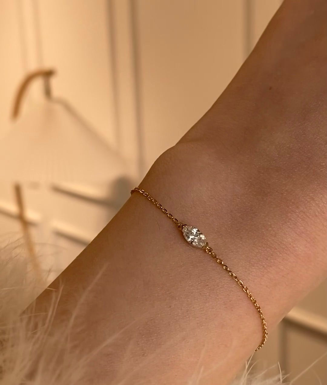 Starlight Chain Pt950 Platinum Lab-Grown Diamond Bracelet