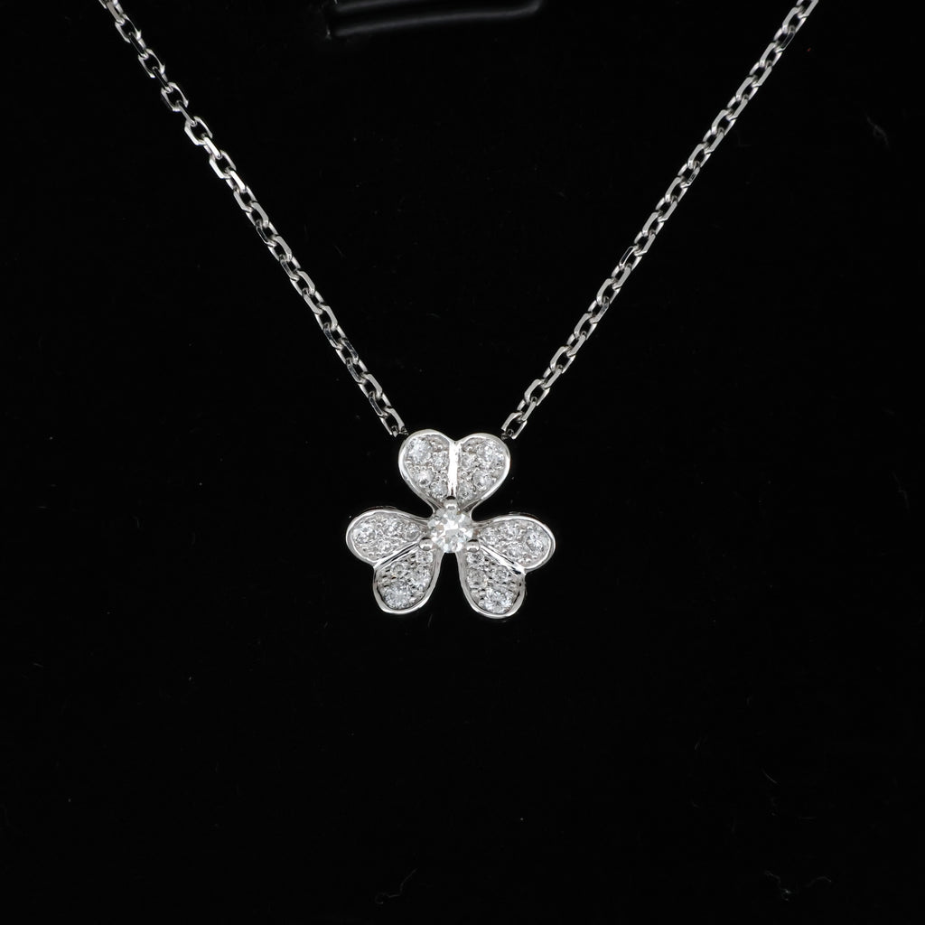 Blooming Blossom 18K Rose Gold Lab-Grown Diamond Necklace
