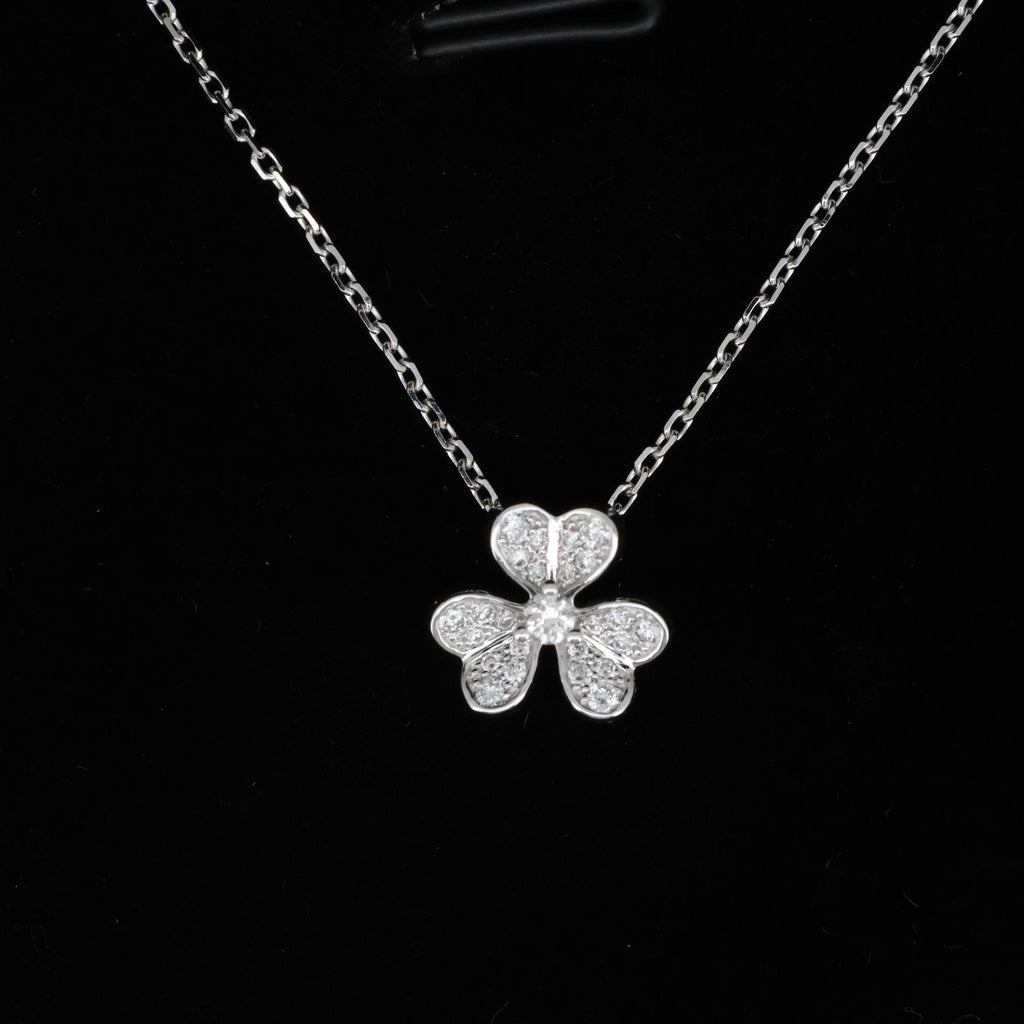 Blooming Blossom 18K Rose Gold Lab-Grown Diamond Necklace