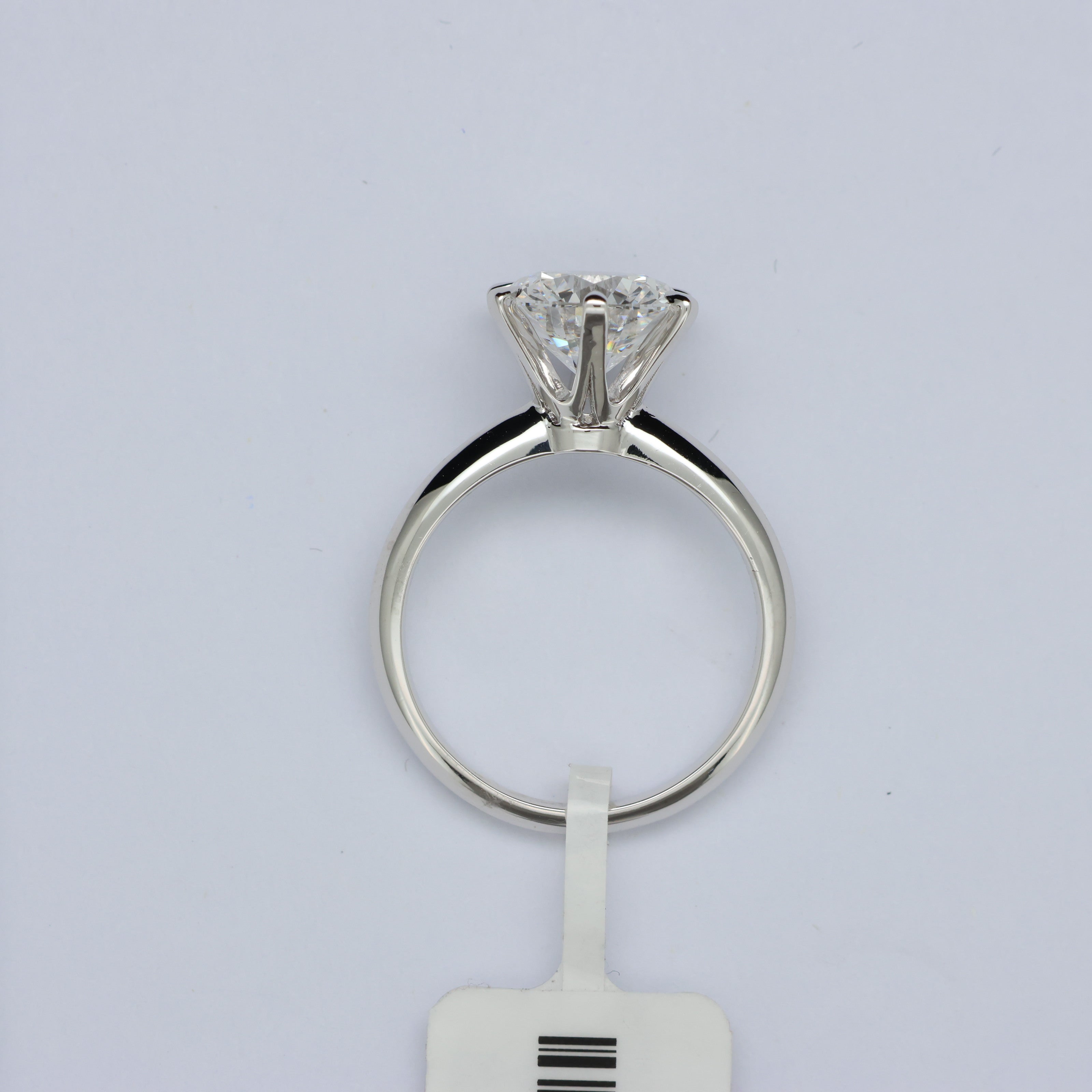 Stellar Crown 3ct Lab-Grown Diamond PT950 Platinum Ring