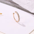 Crystal Open Hoop Earrings