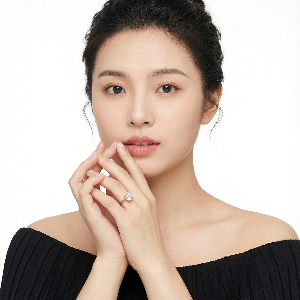 Rose Heart 18K Rose Gold Lab-Grown Diamond Ring