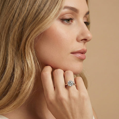 Eternal Radiance 18K White Gold Lab-Grown Diamond Ring