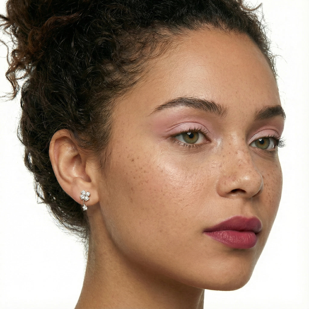 Blossom Brilliance 18K Yellow Gold Lab-Grown Diamond Earrings