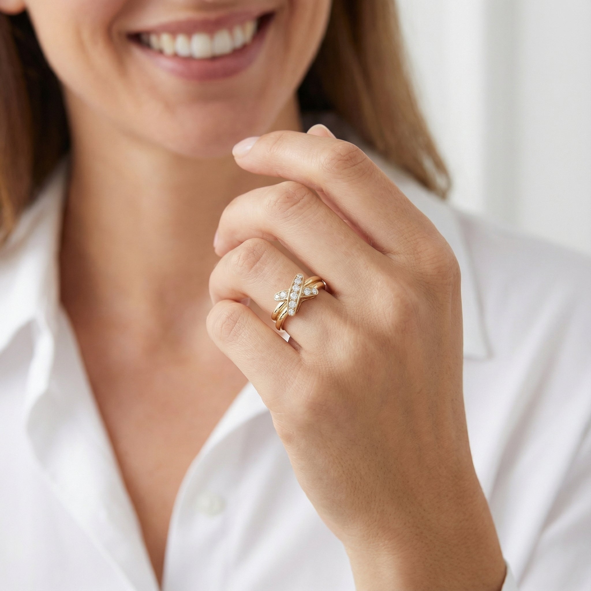 Heart Resonance 18K Rose Gold Lab-Grown Diamond Ring