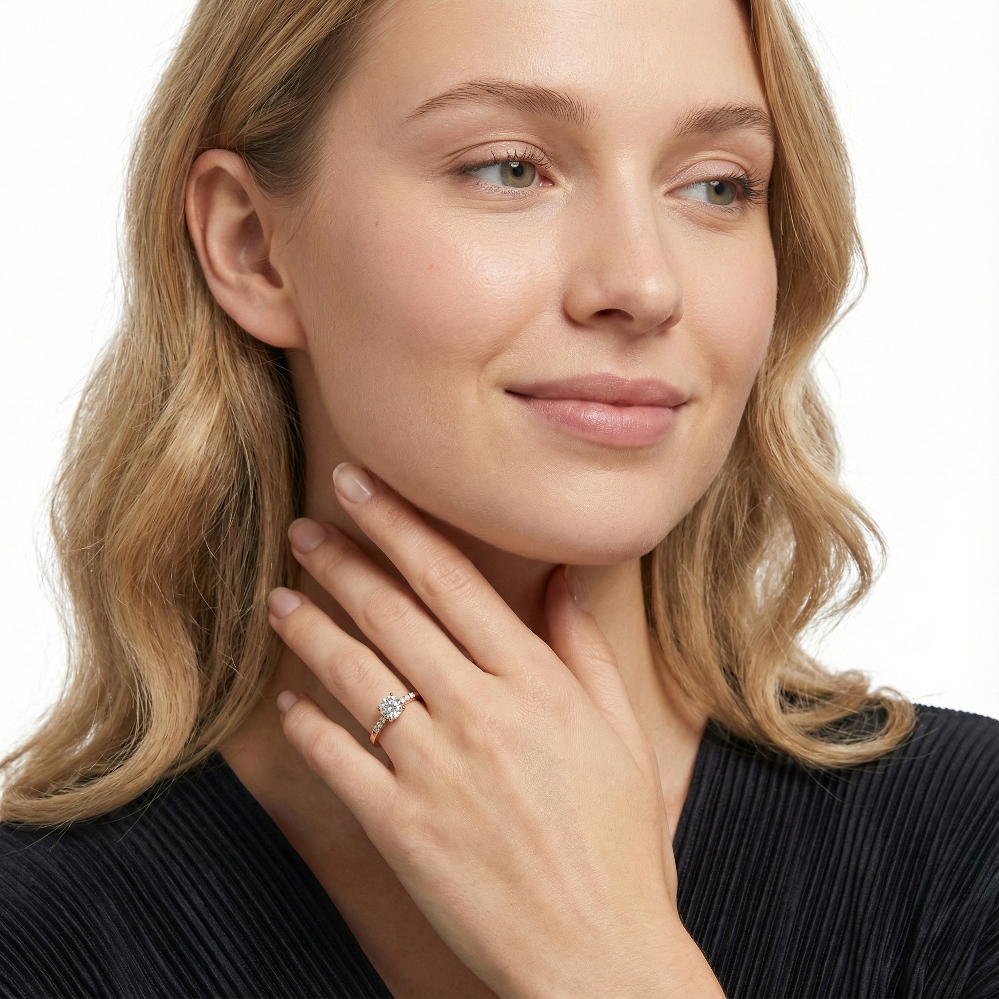 Eternal Radiance 18K White Gold Lab-Grown Diamond Ring