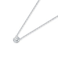 Star Halo S925 Silver White Diamond Necklace