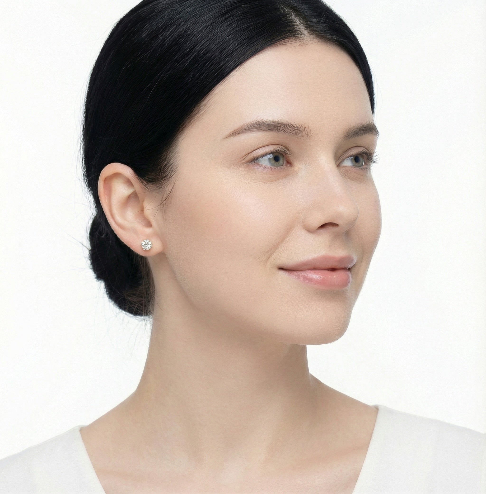 Twin Radiance 18K Yellow Gold Lab-Grown Diamond Stud Earrings