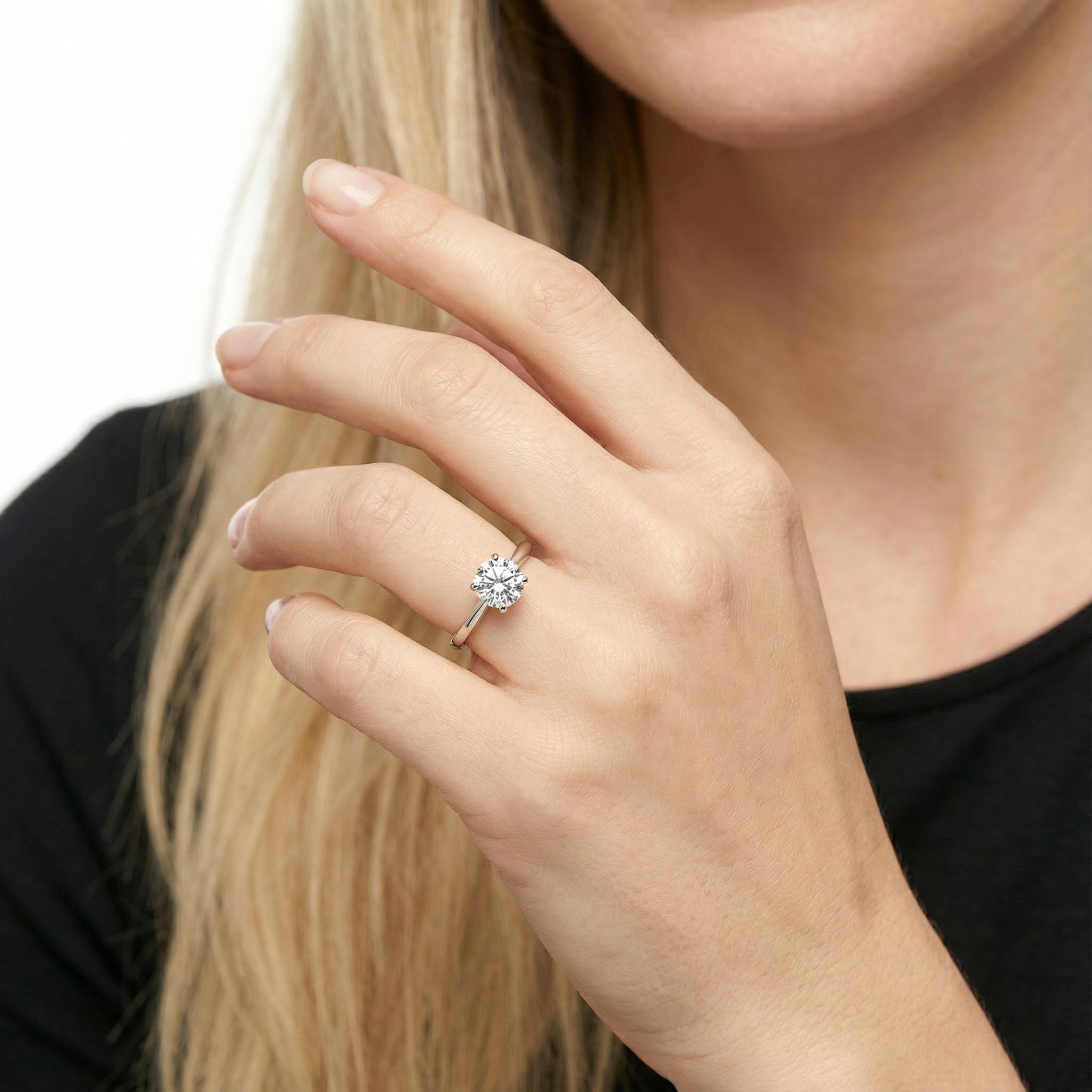 Timeless Light 18K White Gold Lab-Grown Diamond Ring