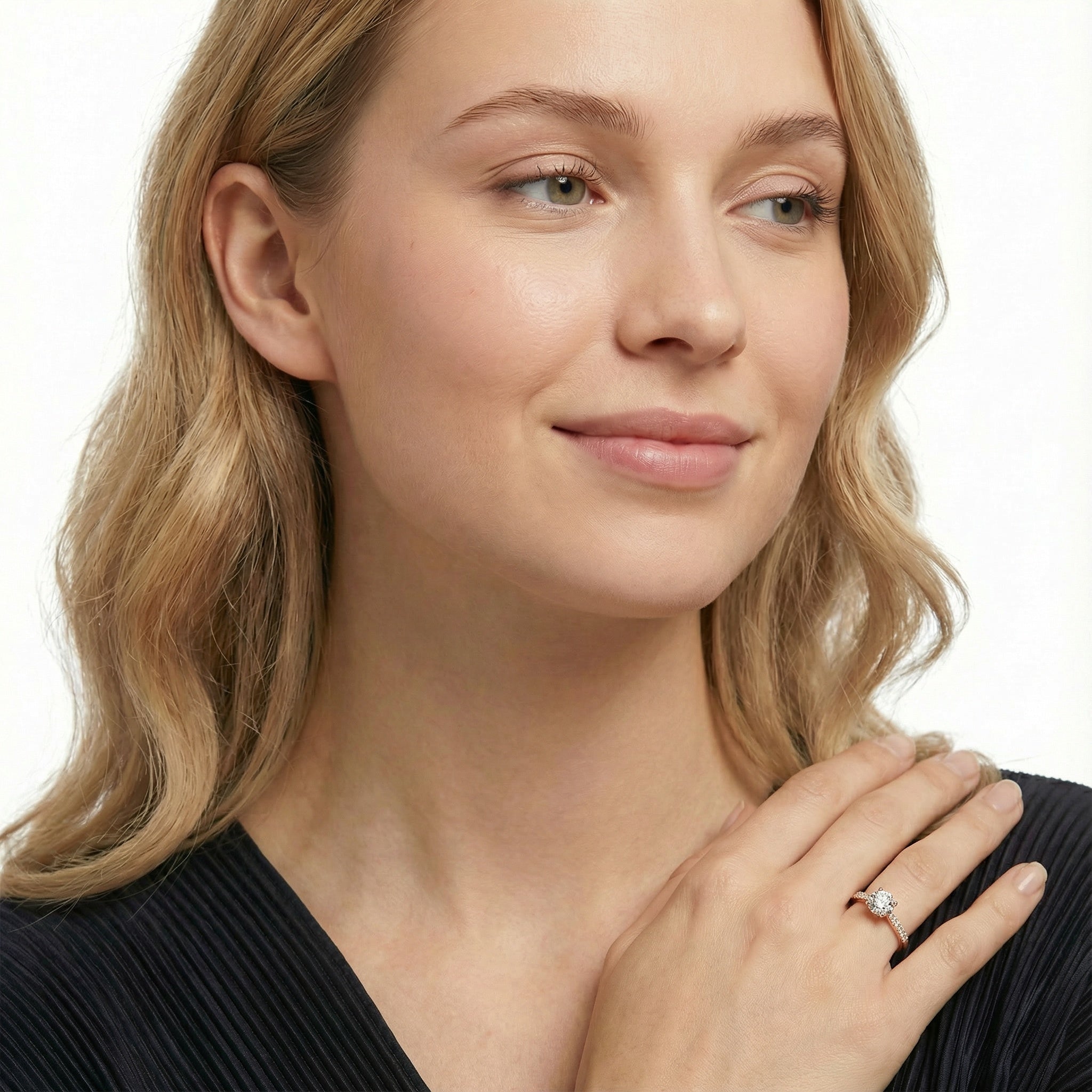 Eternal Radiance 18K White Gold Lab-Grown Diamond Ring