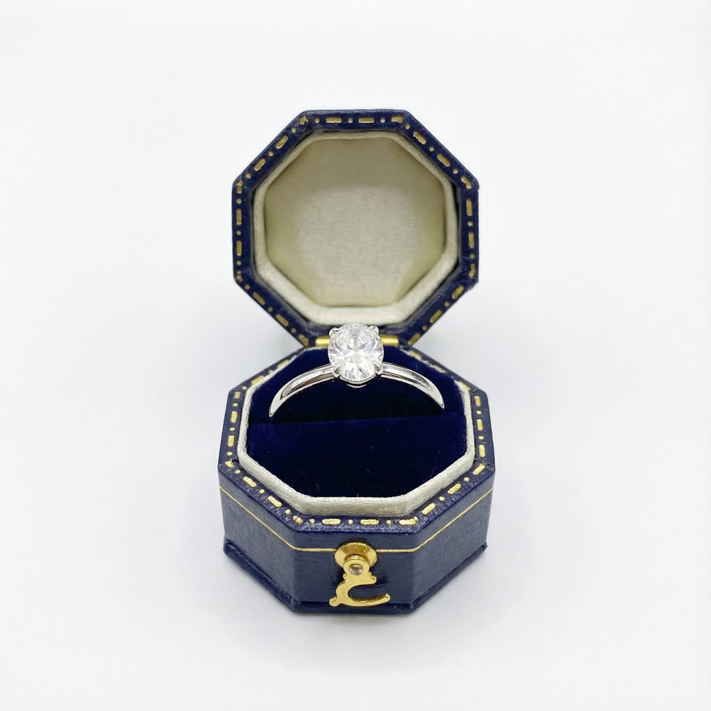 Pure Light 18K White Gold Lab-Grown Diamond Ring