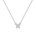 Radiant Heart S925 Silver White Diamond Pendant Necklace