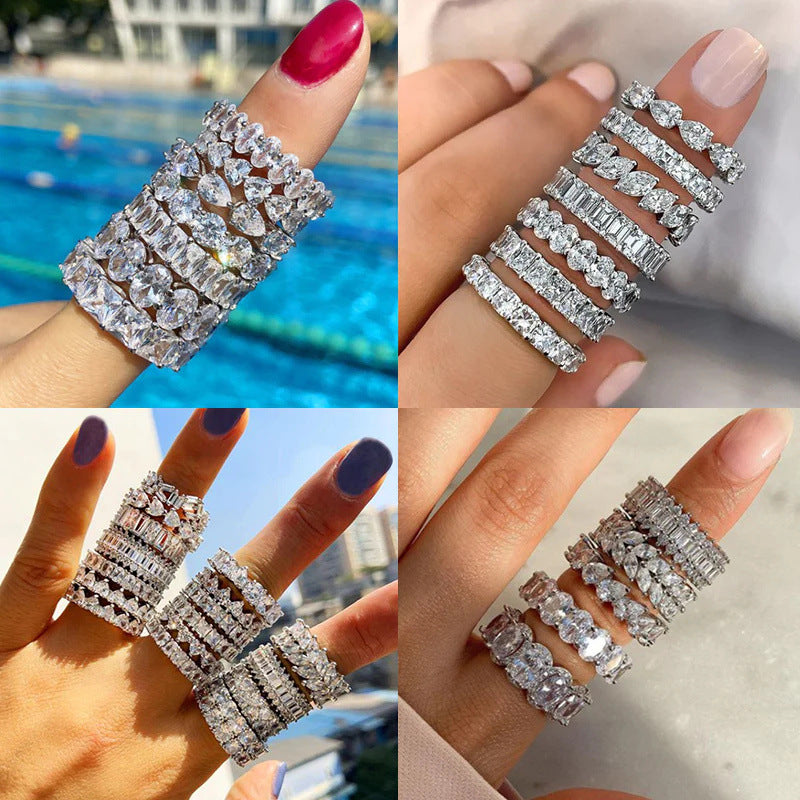 Sparkling Eternity Band Ring