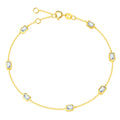 Sunlight Chain 18K Yellow Gold Diamond Bracelet