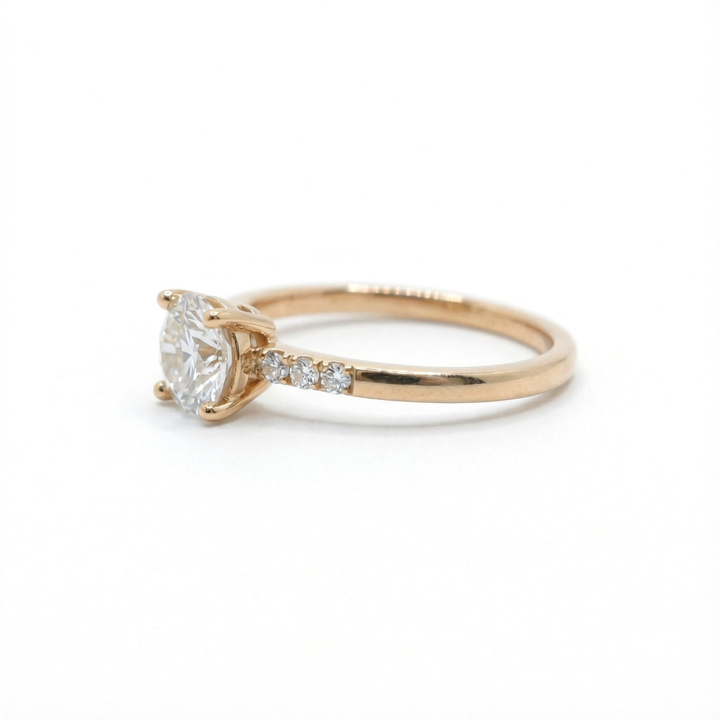 Eternal Radiance 18K White Gold Lab-Grown Diamond Ring